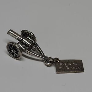 Vintage‎ Sterling by Bell sterling silver Rock City military cannon articulated